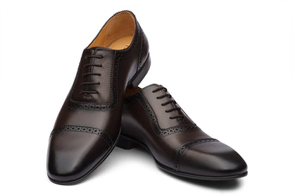 ATHENS - BROWN LEATHER SHOES
