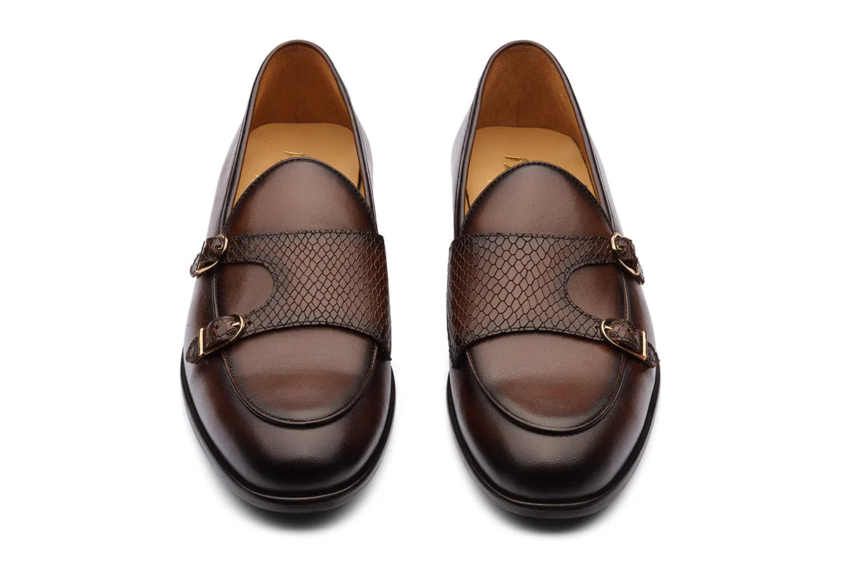 VALENCIA - CHESTNUT BROWN LEATHER SHOES