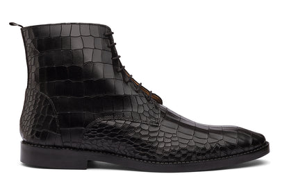 CARDIF - BLACK LEATHER BOOT