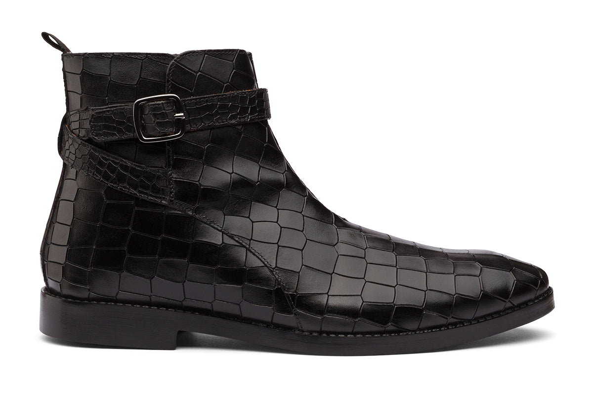 DERBEN - BLACK LEATHER BOOT