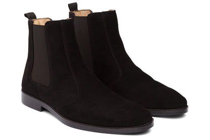 BOLTON - BLACK SUEDE LEATHER CHELSEA BOOT