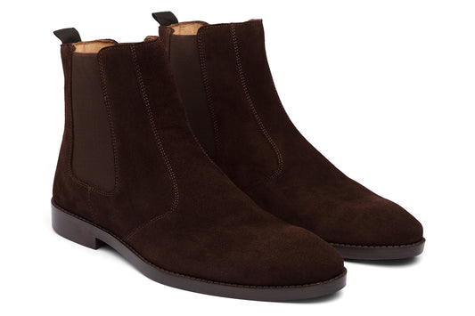 BOLTON - BROWN SUEDE LEATHER CHELSEA BOOT