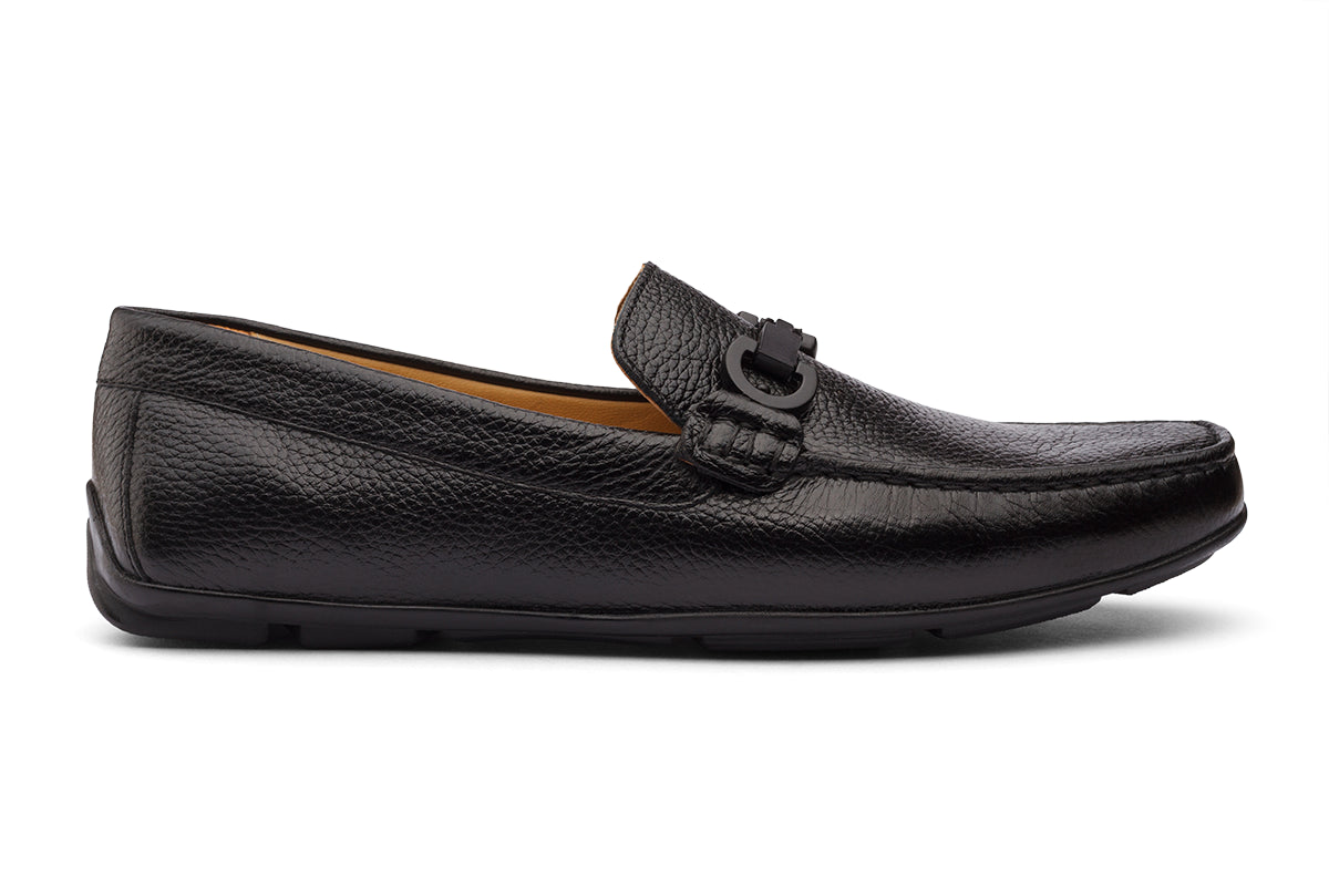 SOUTHWEST - BLACK MILLED LEATHER SHOES