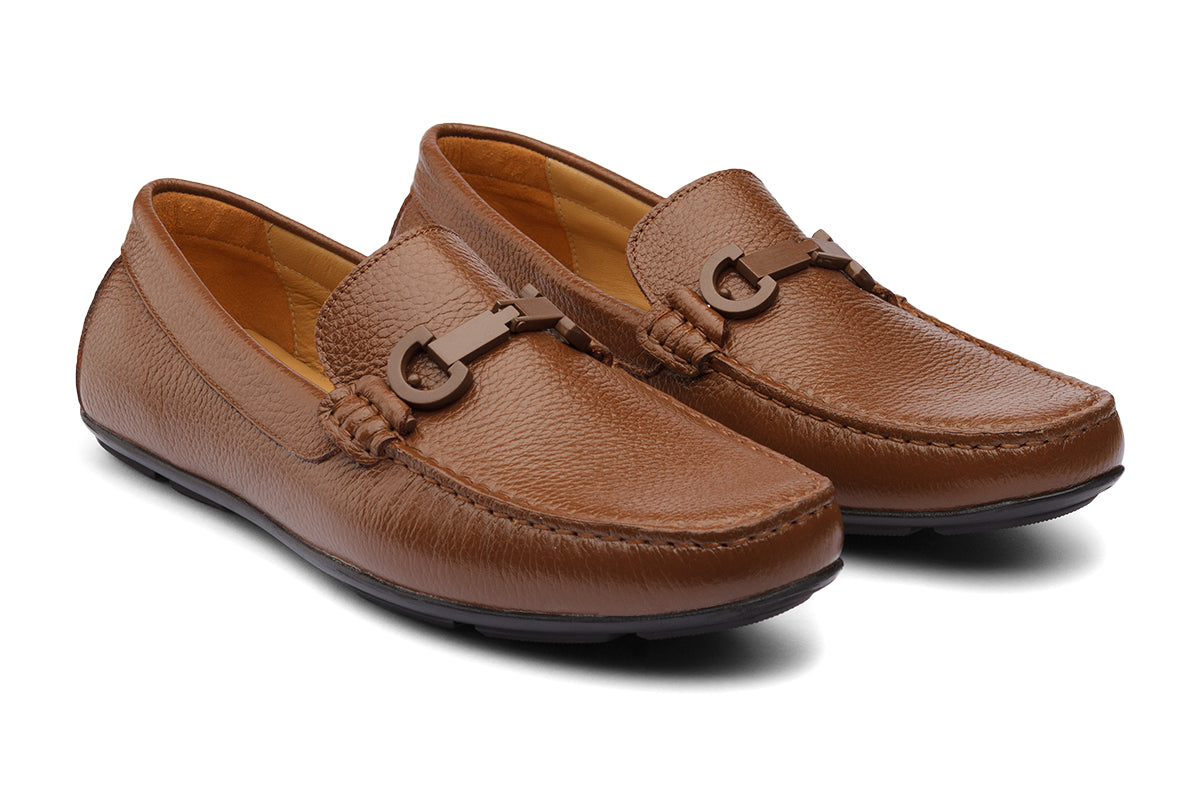 SOUTHWEST - CHESTNUT MILLED LEATHER SHOES