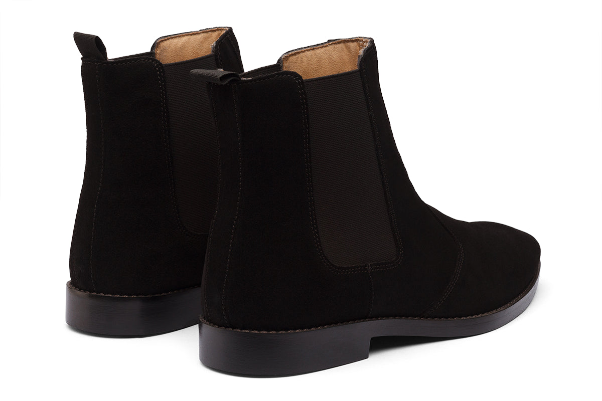 BOLTON - BLACK SUEDE LEATHER CHELSEA BOOT
