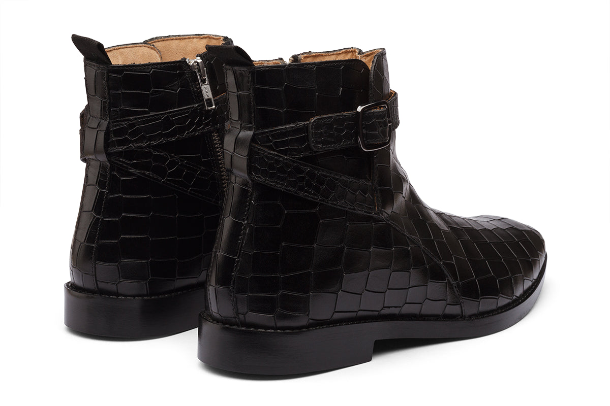 DERBEN - BLACK LEATHER BOOT
