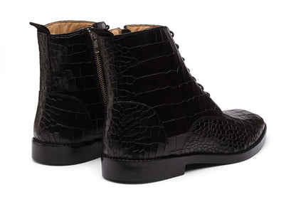 CARDIF - BLACK LEATHER BOOT