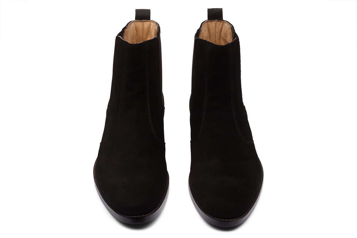 BOLTON - BLACK SUEDE LEATHER CHELSEA BOOT