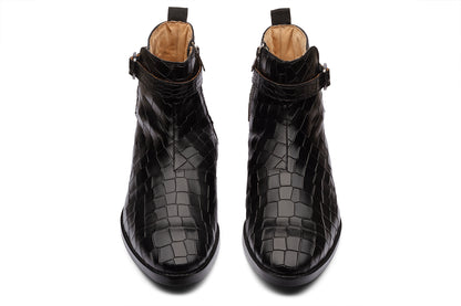 DERBEN - BLACK LEATHER BOOT