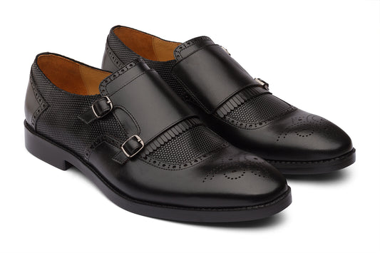 SOUTHAMPTON - BLACK LEATHER SHOES