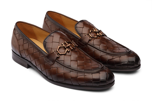 DENMARK - CHESTNUT BROWN LEATHER SHOES