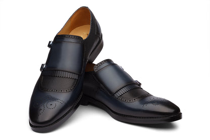 SOUTHAMPTON - NAVY LEATHER SHOES
