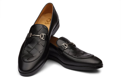 GREECE - BLACK LEATHER SHOES
