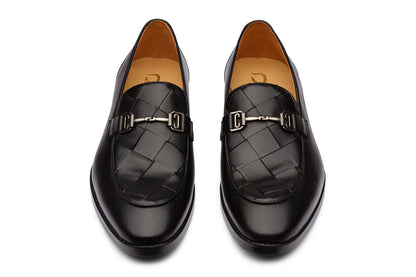 GREECE - BLACK LEATHER SHOES