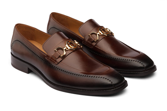 ZURICH - CHESTNUT BROWN LEATHER SHOES