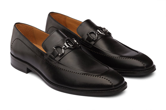 ZURICH - BLACK LEATHER SHOES