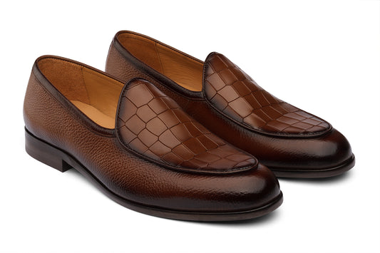 BELGIUM LOAFER - CHESTNUT BROWN LEATHER SHOES
